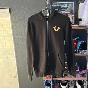 True Religion Logo Zip Hoodie